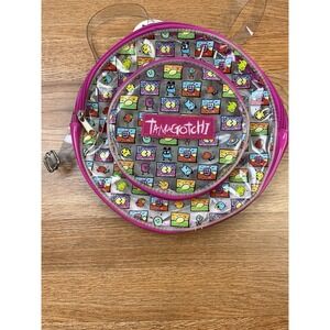 Vintage Tamagotchi Small Backpack Clear & Hot Pink Plastic NEW with Tags 1997‎